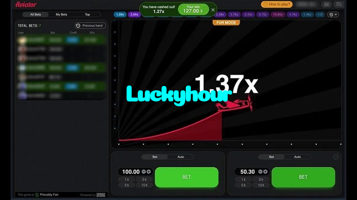 available types of Luckyhour bet including pre-match live express and system bets